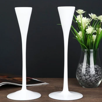 

Candlestick glass "Narrow goblet" white set 2 pcs 28.5x10.5x10.5 cm 4543433
