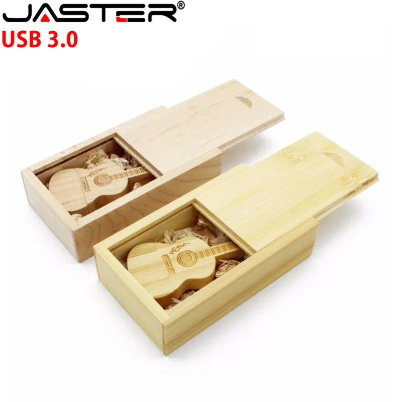USB флеш накопитель JASTER с деревянной гитарой 3 0 10 шт. бесплатная доставка по