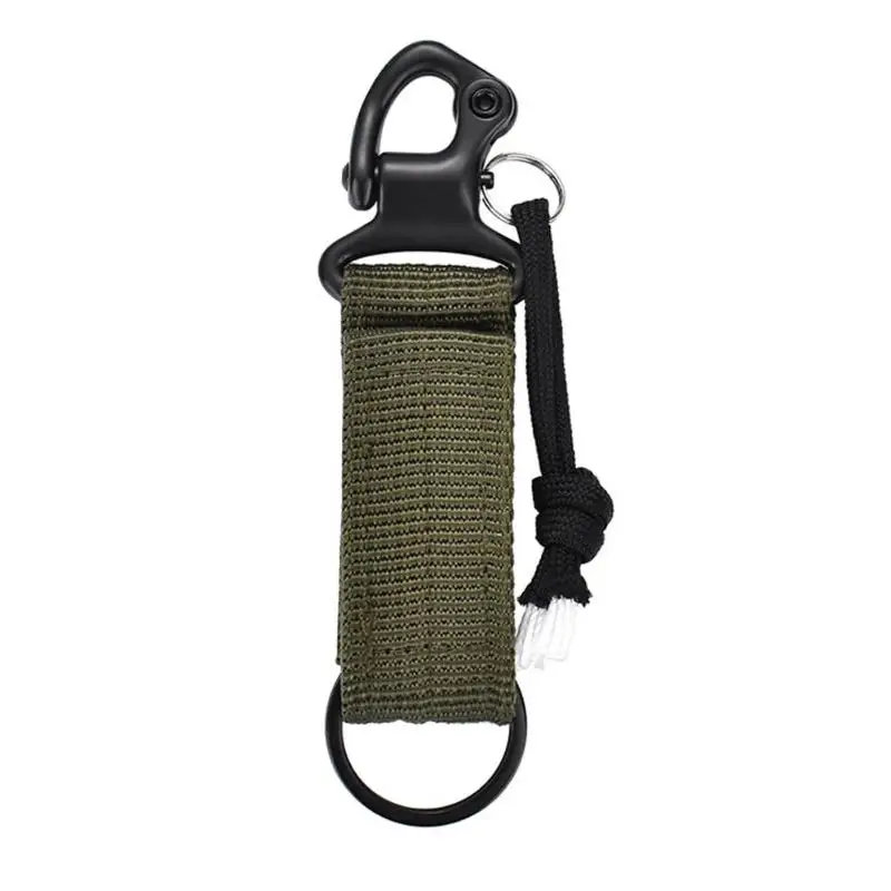 Army Green Многофункциональный Молл брелок держатель Кемпинг альпинистский Зажим для ремня карабиновая Пряжка лямки брелок для ключей инструменты для улицы - Цвет: Army Green