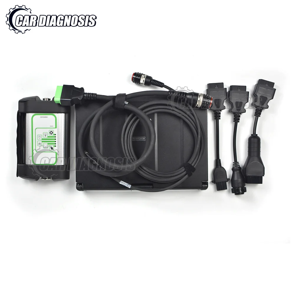 

For-Volvo vocom Renault Diagnosis Interface with CF C2 laptop renault truck diagnostic software excavator scanner tools V2.8 PTT