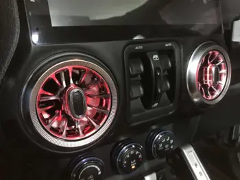

JL1197 atmosphere light for jeep wrangler JL 2018+ abs 13 fixed color 32 color breathing mode Air outlet RGB led LAMP LANTSUN