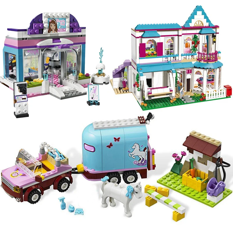 

Emma's House Model Blocks Compatible Legoes Friends Building Block Bricks Toys Girl Children Christmas Gifts