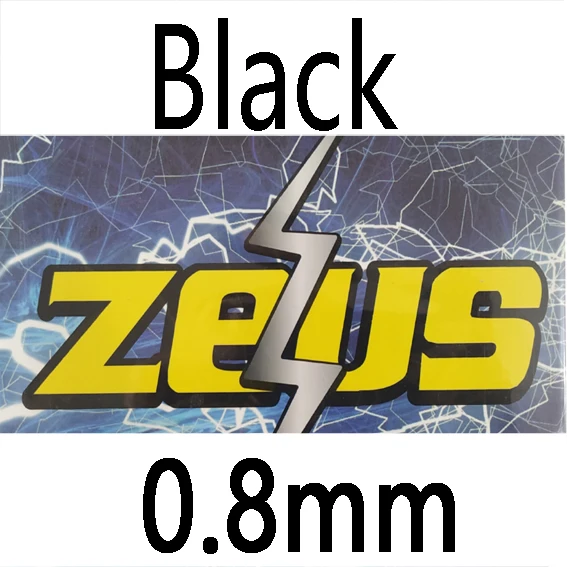 ITTF одобрено три меча ZEUS длинные прыщи чехол для настольного тенниса/резиновый для настольного тенниса/для пинг-понга - Цвет: Black 0.8mm