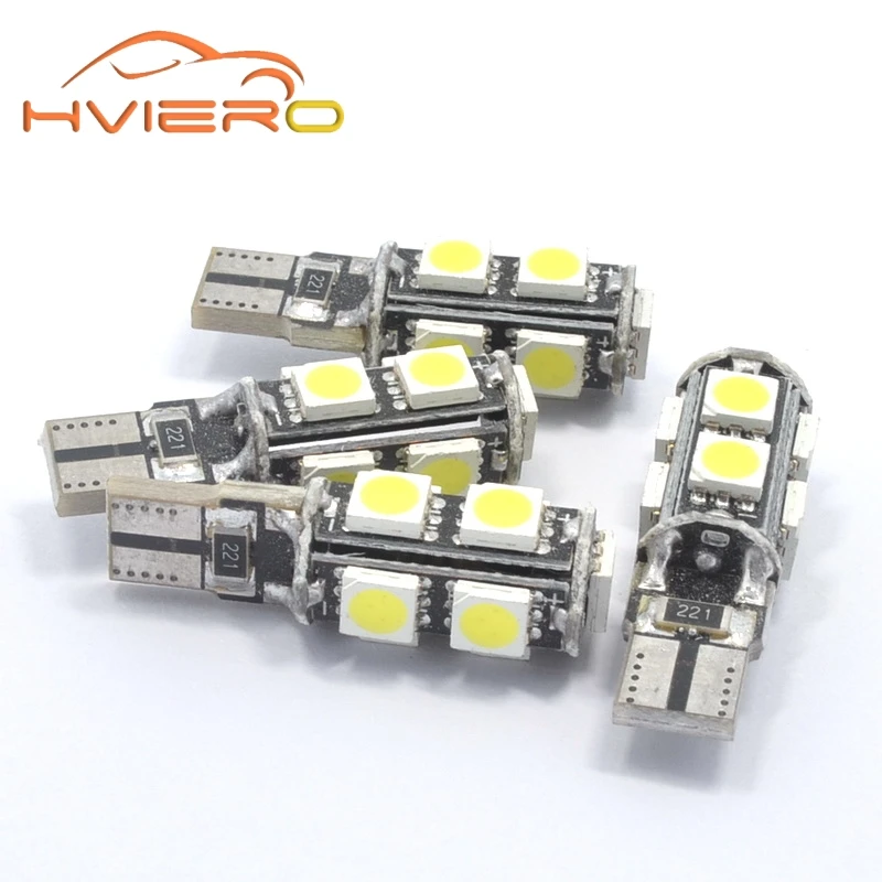10X Белый T10 5050 SMD 9Led Авто Автомобильные светодиоды Canbus DC 12 В без ошибок 194 168 192 W5W задний фонарь внутренний клин для лампы стоп свет