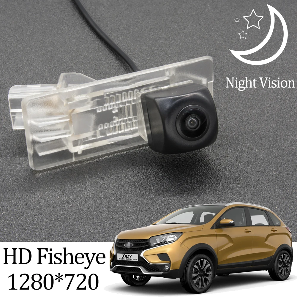 Камера заднего вида Owtosin HD 720P рыбий глаз для Lada XRAY 2015 2016 2017 2018 2019 2020 Автомобильная