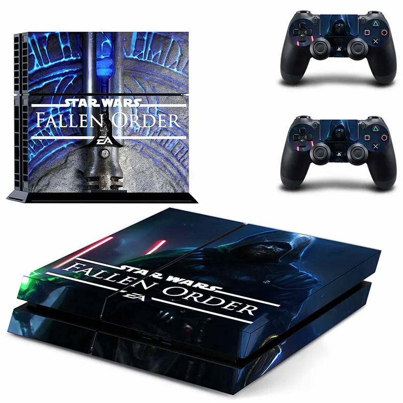 GYTM2573 Звездные войны джедай: упавший заказ наклейка s PS4 Кожа Наклейка Play station 4 наклейки Pegatinas для консоли playstation 4 и 2 контроллера - Цвет: GYTM2573
