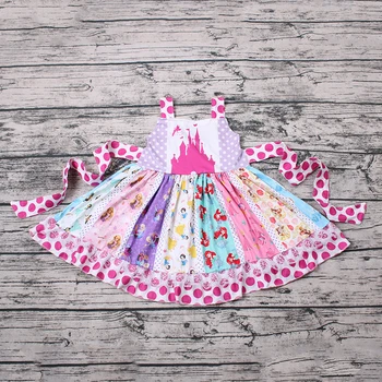 

Hot Sale children beautiful dresses fashion party twirl panel toddle kids dresses fancy baby girls boutique dress