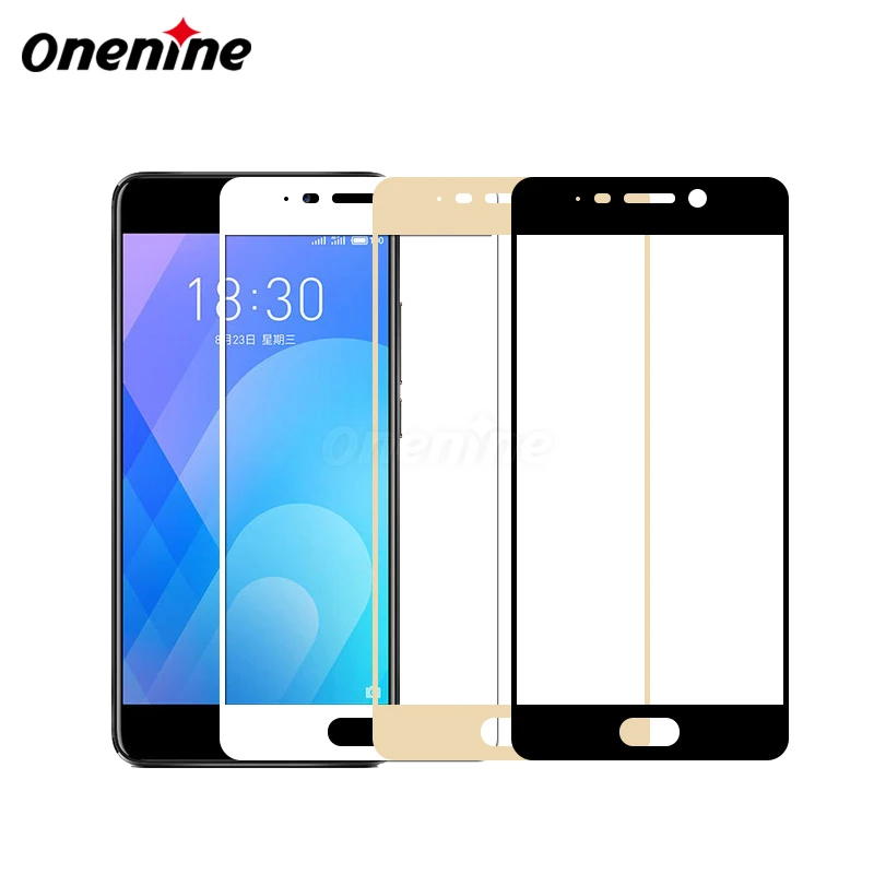 Закаленное стекло Onenine 4D для Meizu M6 Note Защитная пленка экрана с полным покрытием из