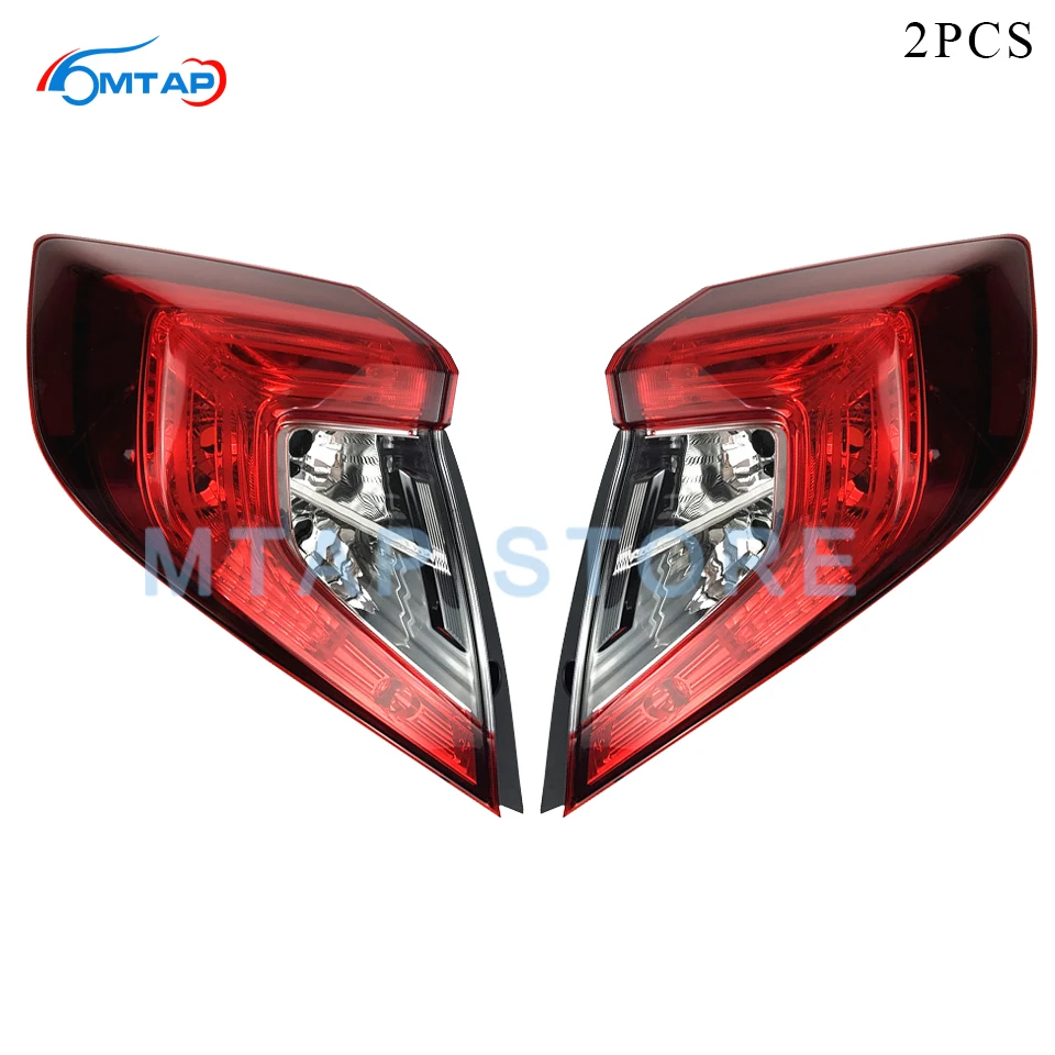 MTAP Pair Exterior Tail Light Brake For Honda CIVIC 2016 2017 2018 2019 2020 Outer Lamp Taillight Stop | Автомобили и мотоциклы