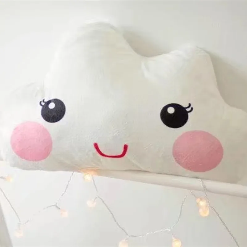 INS-Cloud Smiley Утешитель игрушки Подушка Детская комната Украшение Подушка фотографический реквизит Плюшевые игрушки