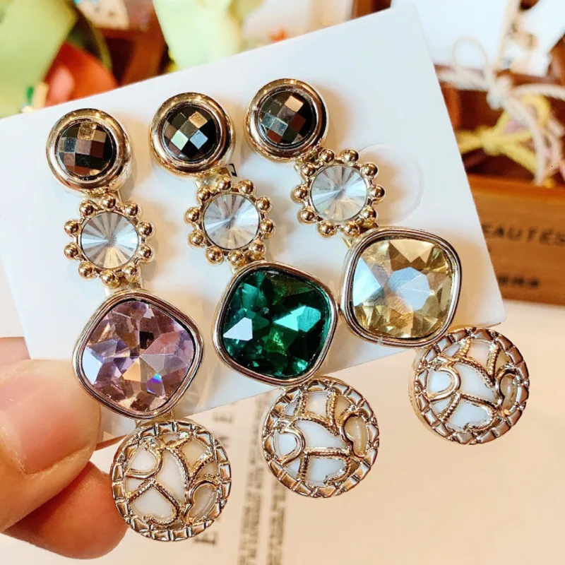 

Korean Hair Clip Women 2019 Fashion Jewelry Crystal Geometric Round Gold Barrette Elegant Head Accesorios Mujer Tiara Party Gift