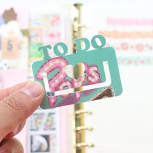 Domikee милый ручной работы с творческим подходом Указатель Бумаги делитель для дневник тетради kawaii, офисные школьные закладки аксессуары для планировщика 3 предмета в комплекте