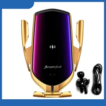 132x65x24 мм R2 15 Вт умный датчик беспроводной Быстрый держатель для автомобиля поворот на 360 15 Вт простое Быстрое беспроводное зарядное устройство для iphone