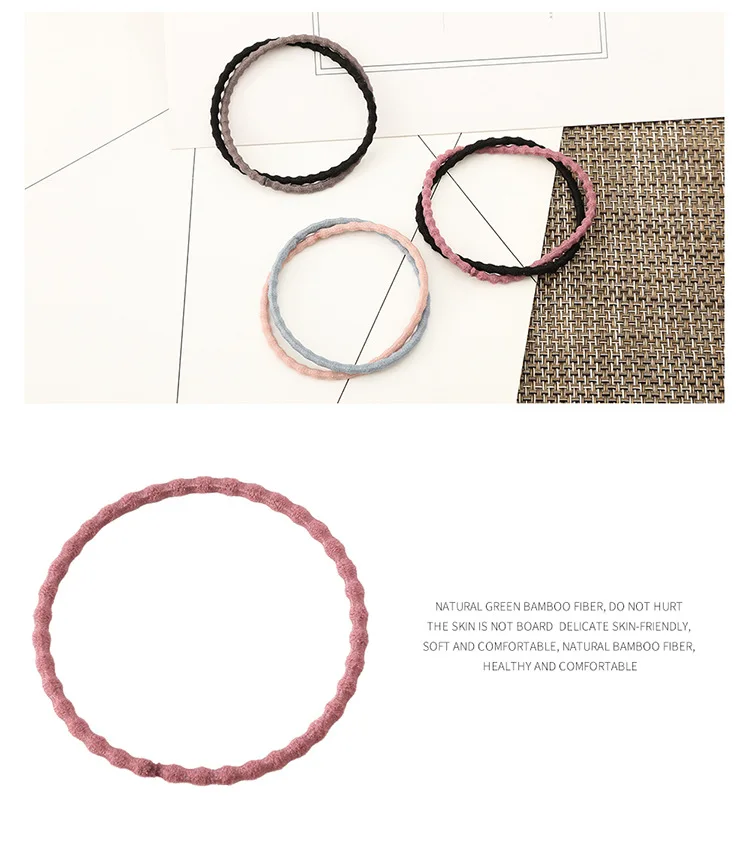 Стиль сплошной цвет соединитель в виде бамбука корейский стиль Hairband аксессуары для волос E681 сохранить конский хвост резинка для волос База для завязывания волос Hairb