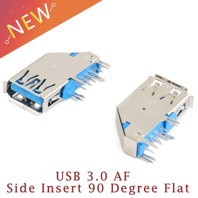 5 шт. высокоскоростной разъем USB 3 0 типа AF гнездо боковой DIP длинный корпус для