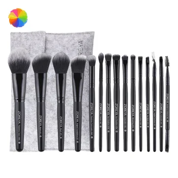 

15pcs Make Up Brush Set Delicate Makeup Brushes Powder Foundation Contour and Eye Brushes