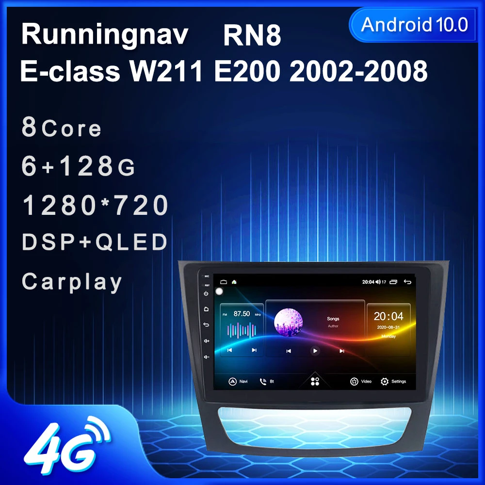 US 8" Android 10 GPS Car Radio Canbus for Mercedes Benz W211 W219 CLS 2002-2008 US 8" Android 10 GPS Car Radio Canbus for Mercedes Benz W211 W219 CLS 2002-2008