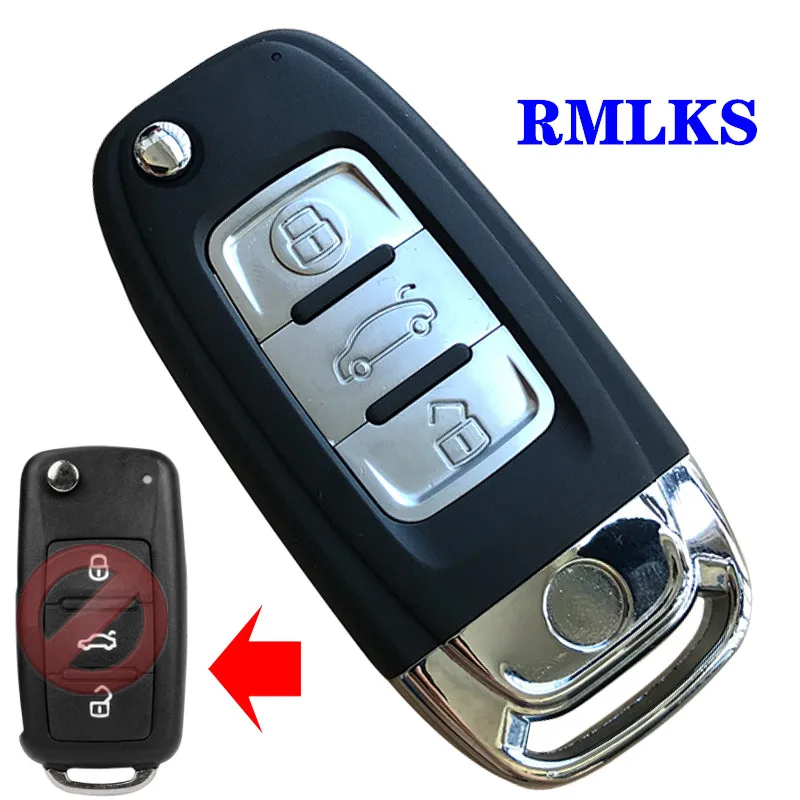 Модифицированный 3 кнопки откидная оболочка ключа дистанционного управления автомобильный ключ чехол для VOLKSWAGEN Tiguan Golf Sagitar Polo MK6 Fob складной чехол для авто ключей