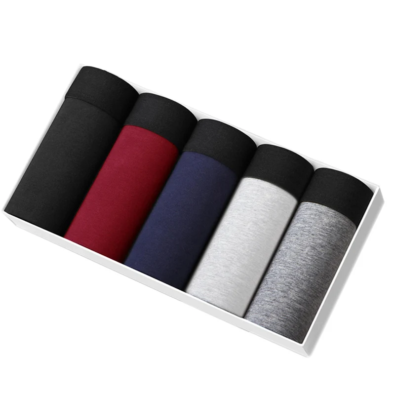 Men Underwear Boxer Cotton Man Under wear Breathable Solid Boxershorts Men Boxers Underpants boxer homme 5pcs/ pack