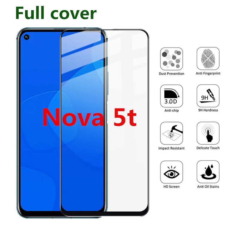 Полноэкранный чехол для huawei nova 3 3i 3e 4 4e защитное закаленное стекло es 5 5i pro 6 6se