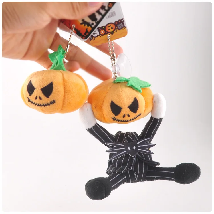 Cute The Nightmare Before Christmas Skeleton pumpkin Plush Toy Soft grimace mask Stuffed Pendant Toys Kids Halloween Gift
