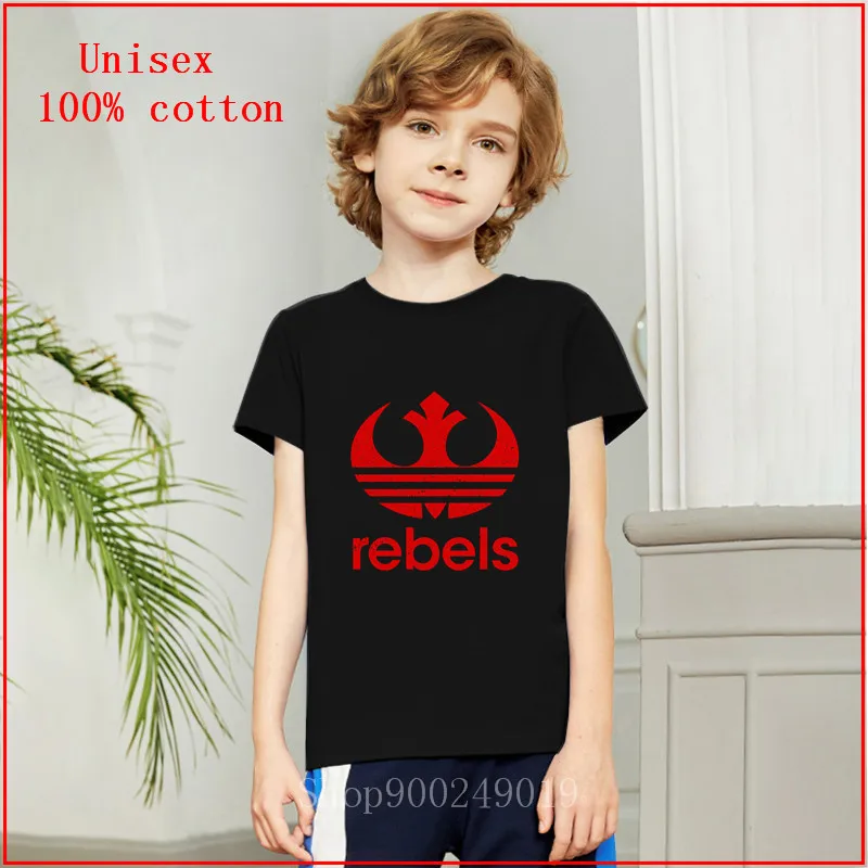 Модная футболка Rebel Alliance Harajuku Классическая с круглым воротником и логотипом