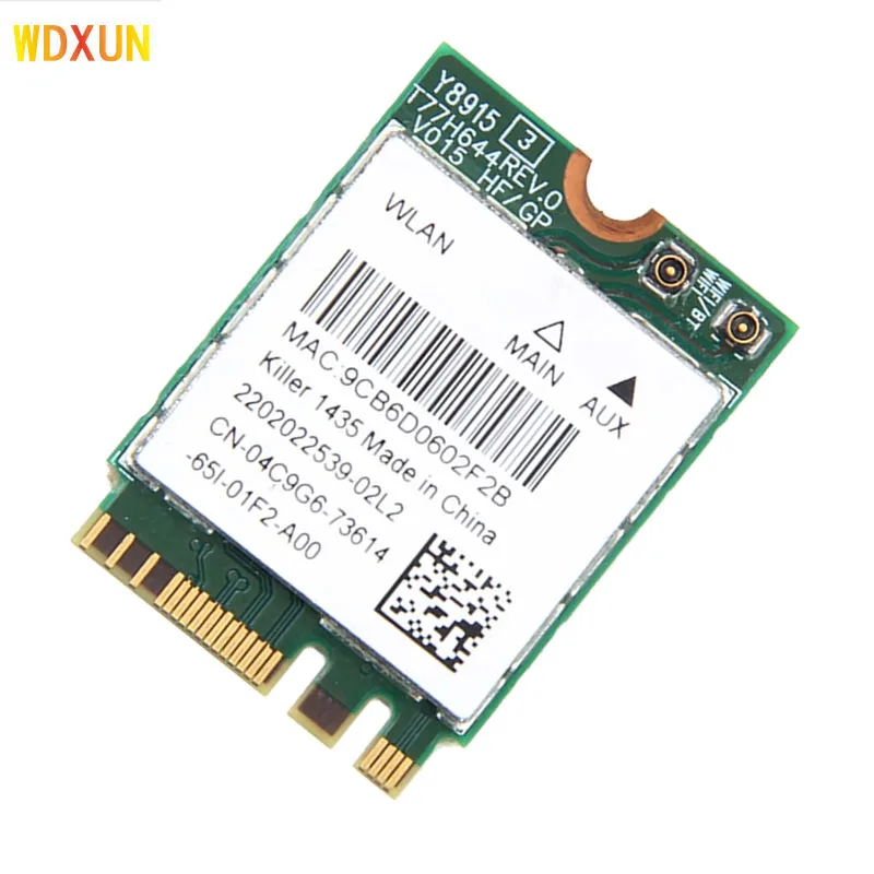 듀얼 밴드 무선 네트워크 카드 QCNFA344A 1435 802.11ac 867Mbps Wifi 블루투스 4.1 M.2 더 나은 BCM94352Z