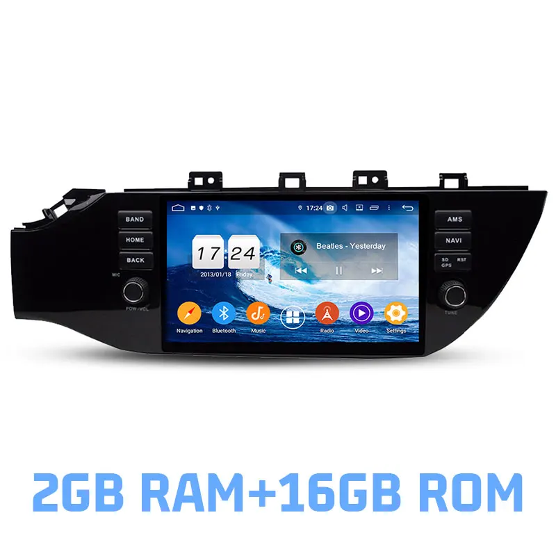 Ips DSP Android 9,0 4 Гб 64 Гб rom 8 ядерный автомобильный dvd-плеер Wifi 4G Bluetooth 4,2 радио gps карта для kia K2 RIO - Цвет: 2GB RAM and 16GB ROM