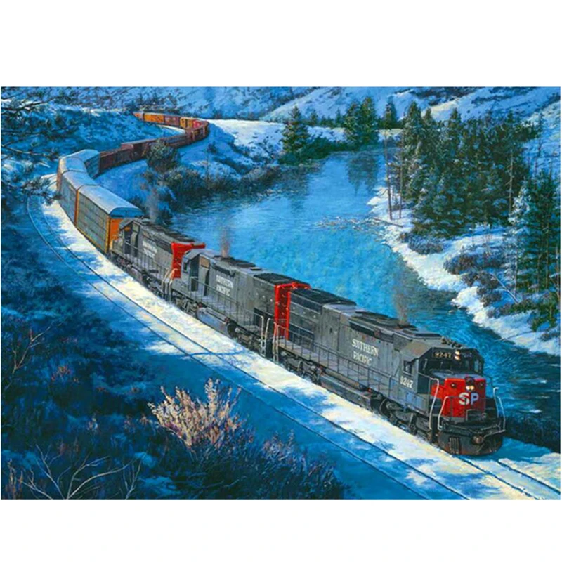 5d алмазная вышивка Зимний пейзаж &quotсделай сам&quot Алмазная мозаика картины декор