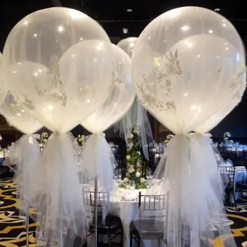 

36 Inch Large Transparent Latex Balloons Party Decor Birthday Wedding Festival