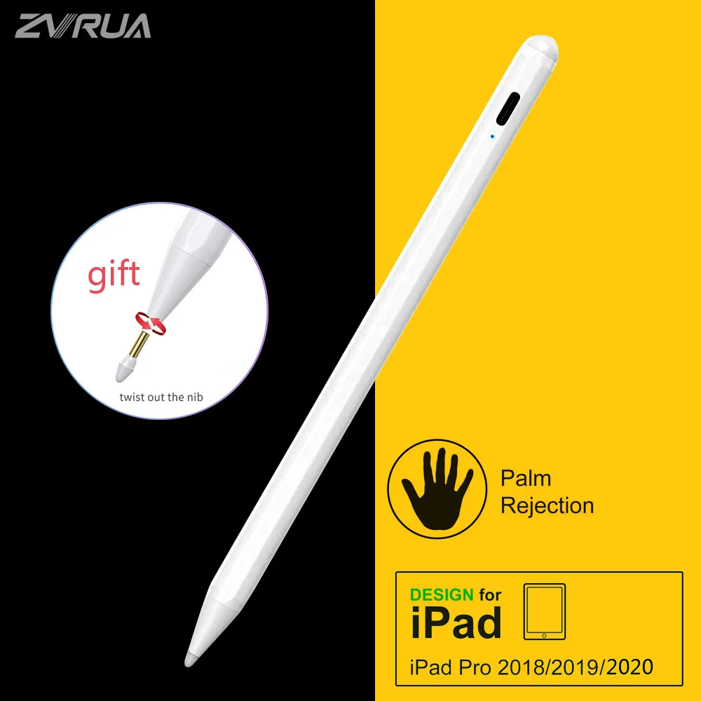Для Apple Pencil 2 Touch Pen Stylus для iPad Pro 2020 11 12,9 9,7 2018 Air 3 10,2 2019 Mini 5 Active Pencil, ручка для рисования без задержки