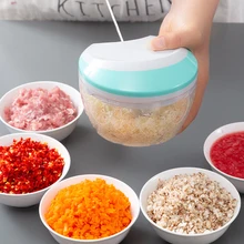 Бытовая мясорубка для мяса, овощей, резак, ручной кухонный измельчитель фруктов, измельчитель, кухонный ручной резки, слайсер для чеснока, инструмент для еды