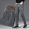 ICPANS Thick Winter Denim Jeans Men Straight Stretch Regular Jeans for Man Black Classic Vintage Mens Pant Big Size 29-38 40 ► Photo 2/5