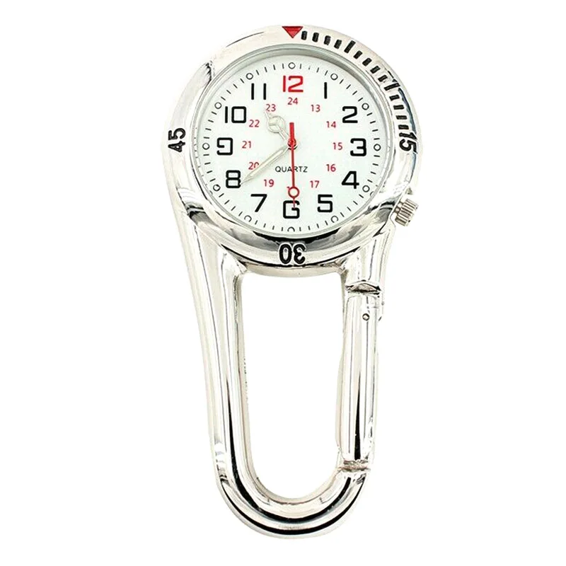 

Clip On Sports Carabiner FOB Watch for Nurses Hiking Mountaineering Backpack LB88