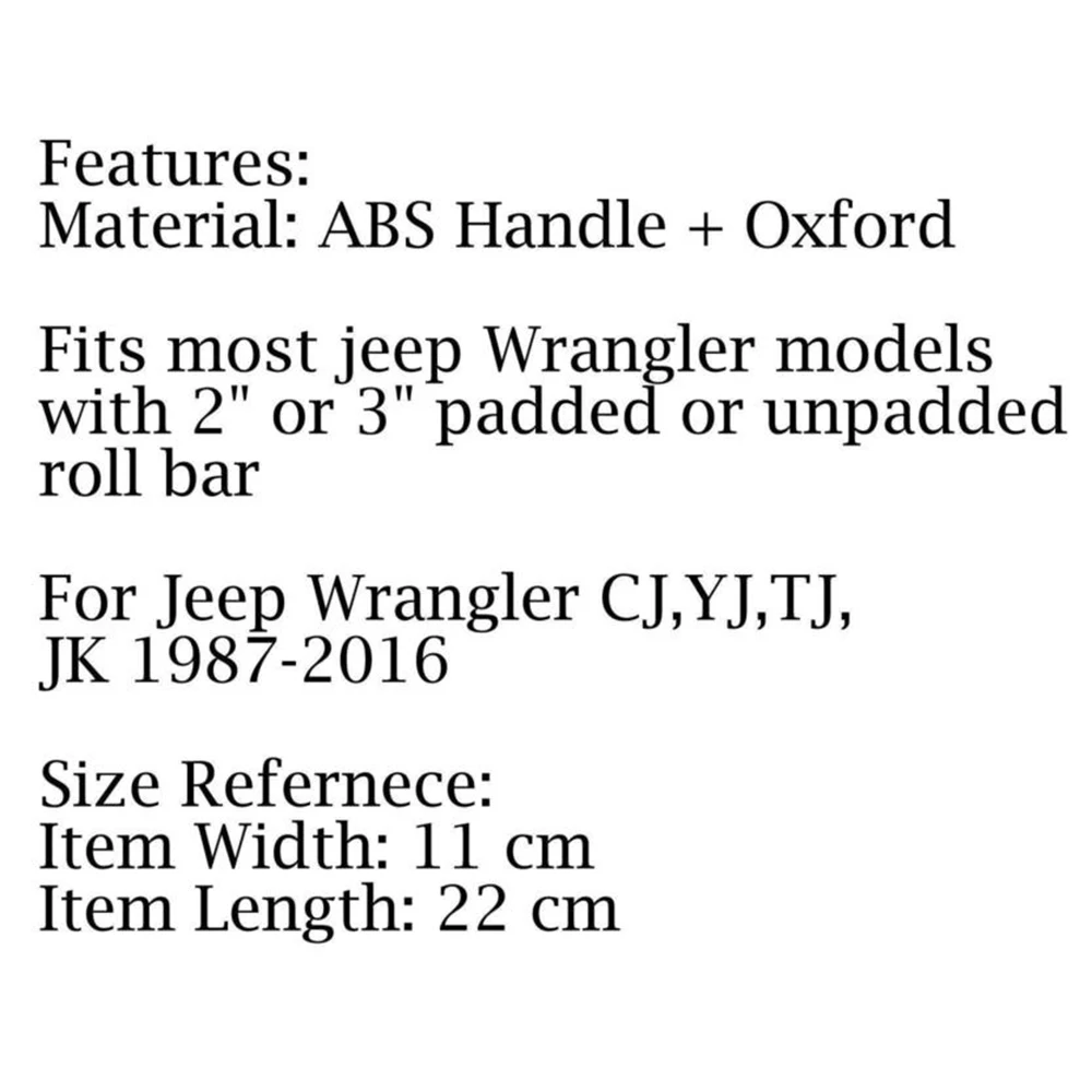 Авто аксессуары в красный рулон бар захват Анти-прокатки ручки для Jeep Wrangler JK YJ TJ Off Road