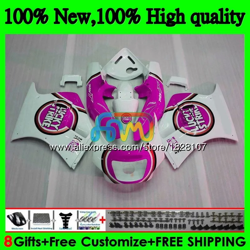 Корпус для SUZUKI RGVT250 SAPC RGV-250 VJ23 95 96 97 98 67BS. 135 RGV 250 VJ22 всю Lucky Розовый 23 RGV250 1995 1996 1997 1998 обтекатель