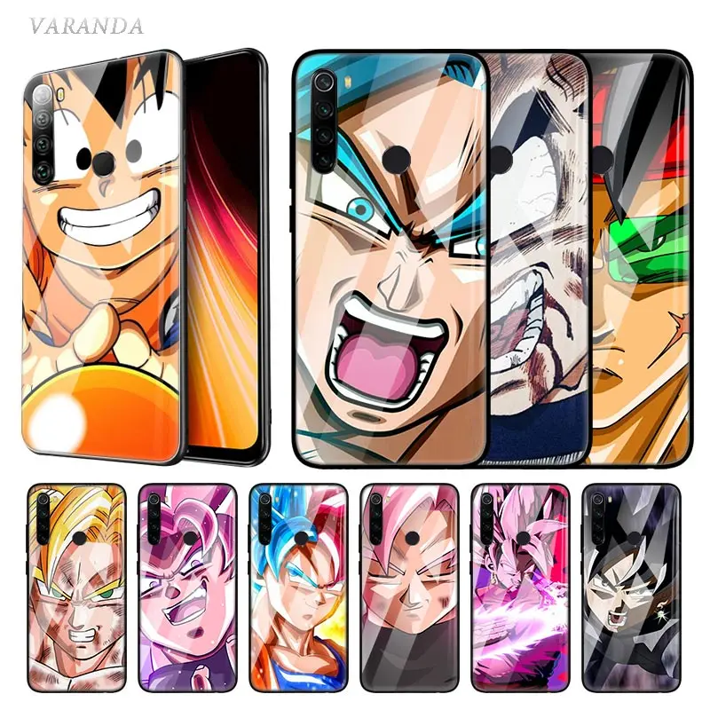 

Goku Dragon Ball Z Glass Case For Xiaomi Redmi Note 8T 7 8 6 K20 K30 8A Mi A3 CC9 9T 10 Pro Tempered Casing Anime Phone Coque