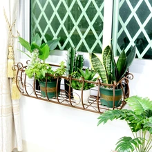 Железные художественные пилоны, подвес окна, цветочный горшок, Балконная Цветочная стойка, висячий Тип подоконника, полка полна мяса, Цветочная стойка