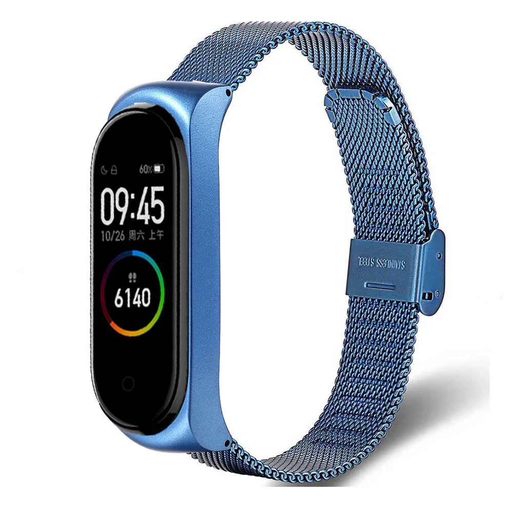 Металлический ремешок для Xiaomi band 4 3 металлический браслет из нержавеющей стали Mi