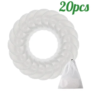 

20pcs Reusable Cotton Pads Make up Facial Remover Double layer Wipe Pads Nail Art Cleaning Pads Washable with Laundry Bag