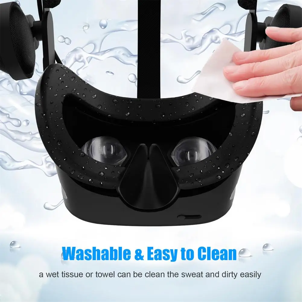 Silicone Macio Máscara de Olho Capa de Bloqueio de Luz Almofada de Cobertura de Olho para hp Reverb g2 vr Óculos de Proteção Esteira com Lente vr Capa - Image 2