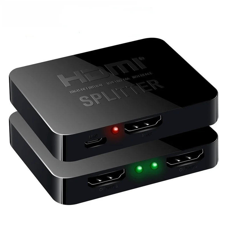 4K HDMI-совместимый сплиттер Full HD 1080p переключатель 1X2 1 в 2 выход усилитель двойной