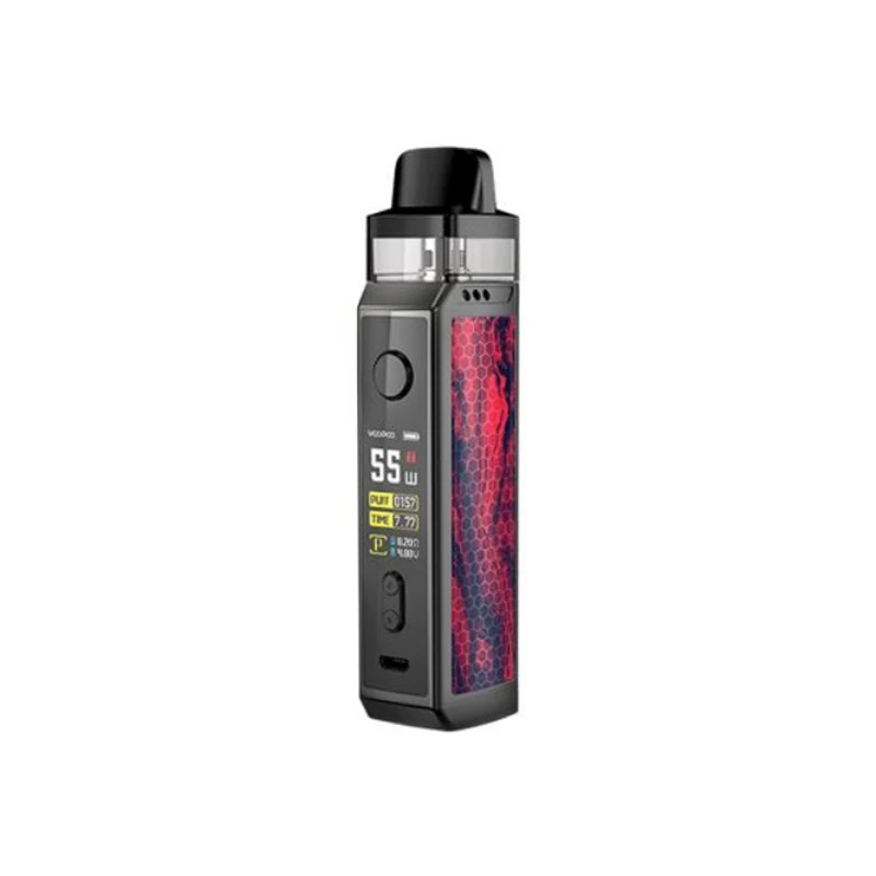 Лучший VOOPOO Винчи X 70 Вт Pod Комплект с двойной катушкой Системы 0,96-дюймовый Экран приведенный в действие одной 18650 Батарея Vape kitvs Винчи Mod Kit