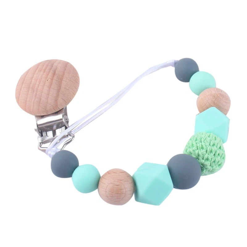 

Baby Pacifier Clips Silicone Pacifier Chain Holder Baby Shower Toy