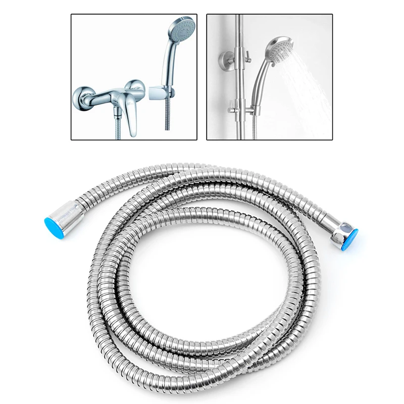 Flexible 2M Stainless Steel Shower Hose Bathroom Heater Water Head Pipe New S02 21 Dropship |
