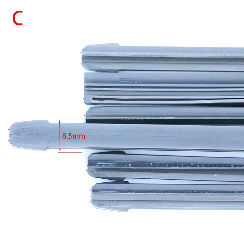 Premium Universal Windshield Wiper Refill Strips - Five Variants