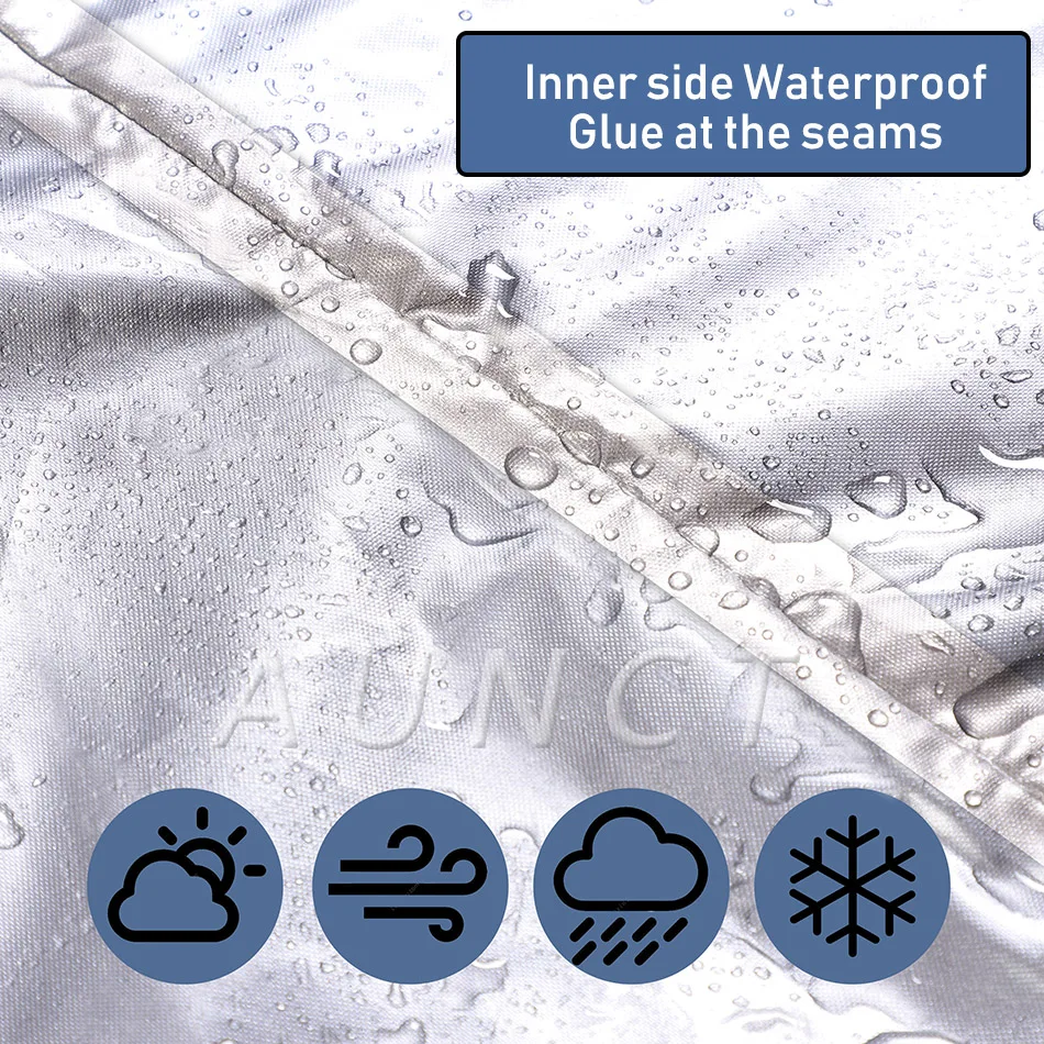 Copertura Impermeabile Per Tavolo Da Esterno - 420D, 213x132x74 Cm, Con Cordino - Foto 9