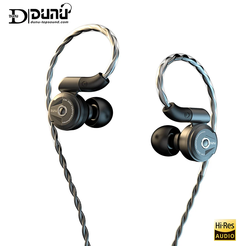 DK2001 Black DUNU DK2001 HiFi аудио 3BA+ 1DD гибридные драйверы наушники-вкладыши IEM с фиксацией MMCX разъем OCC медный кабель Litz - Цвет: DK2001 Black