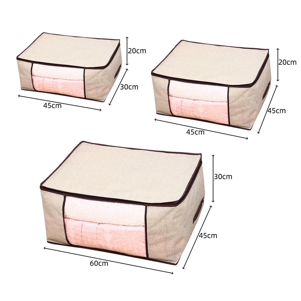 Сумка для хранения одежды одеяло переносная Нетканая складная подушка для одежды одеяло коробка для хранения Органайзер