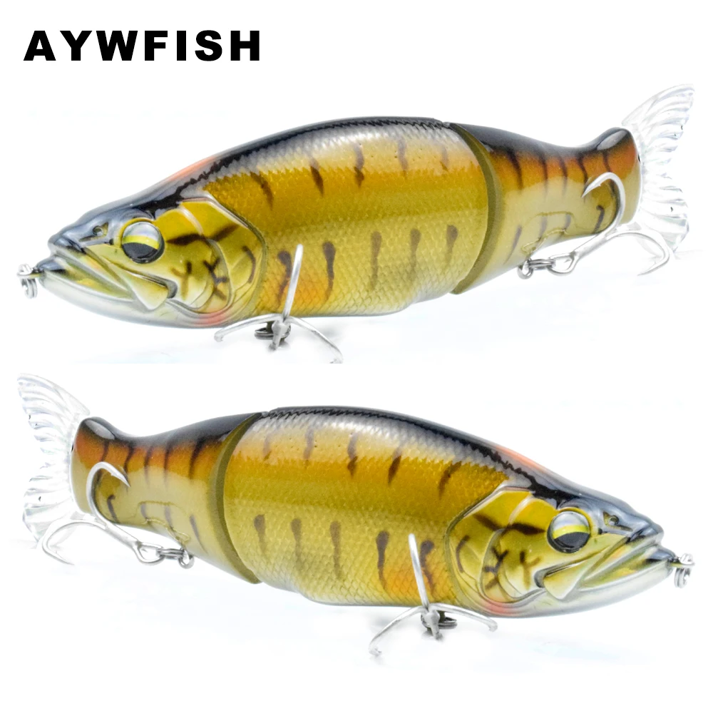 

AYWFISH шарнирная плавающая приманка 140 мм, 31 г, тонущий воблер, 2 сегмента, твердая рыболовная приманка с мягким хвостом, АБС-пластик, плавающая приманка